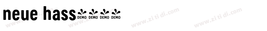 neue hass字体转换